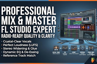 professionally mix and master your song in fl studio