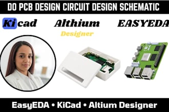 do pcb design circuit design schematic in easyeda or kicad
