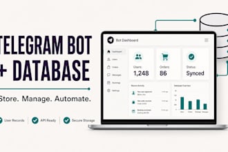 create a telegram bot with database integration