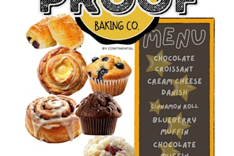design a simple poster for an event or menu or show