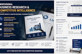 conduct professional business and competitive intelligence