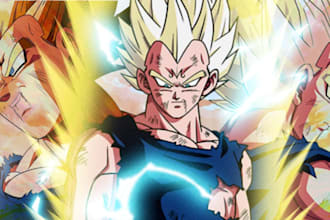 create your dragon ball z dokkan battle thumbnails or overlays