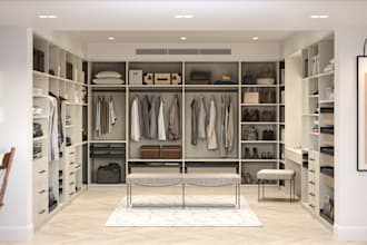 create, 3d walk in closet, master bedroom closet, 3d custom dressing room design