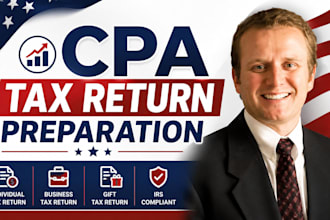 prepare your USA individual, business or tax returns as a CPA