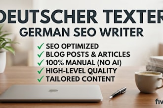 be your professional german SEO content writer and copywriter