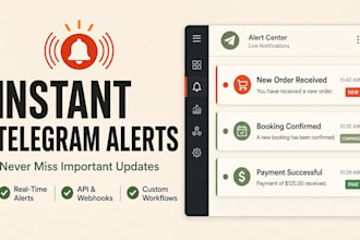 build a telegram notification and alert bot