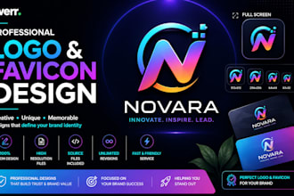 design unique  logo and favicon design