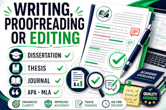 proofread dissertations, theses, journals, and academic documents