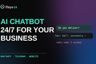 create an ai chatbot for whatsapp, telegram or your website
