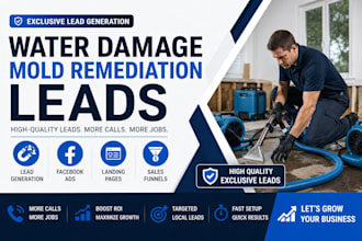 generate water damage leads mold remediation fire damage leads water lead funnel