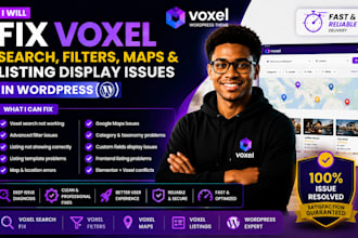 fix voxel search filters maps and listings display issues