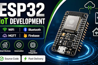 develop esp32 iot projects with wifi bluetooth mqtt firebase