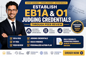help establish eb1a o1 judging credentials through peer review