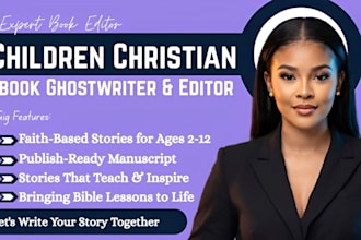 ghostwrite nonfiction children christian ebook, memoir self help ghost writer