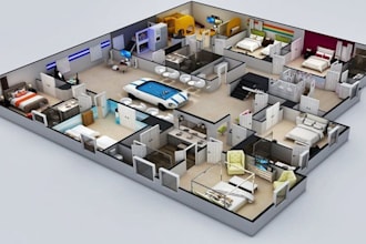 interior design 3d rendering exterior design architecture virtual staging render