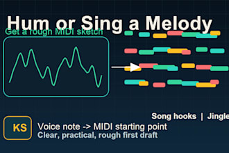 turn your hummed or sung melody into a rough midi sketch
