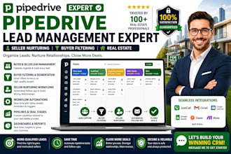 pipedrive lead management expert seller nurturing  buyer filtering real estate