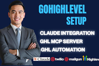 setup ghl mcp server, claude integration and ai agent to run your ghl crm