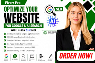 optimize your website for google, ai search with GEO aeo seo