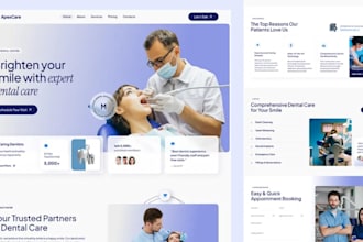 design medical website, healthcare clinic, doctor dental wordpress site