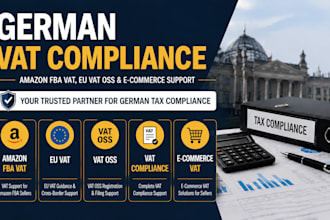 handle amazon fba vat, eu vat oss and german vat compliance and ecommerce tax