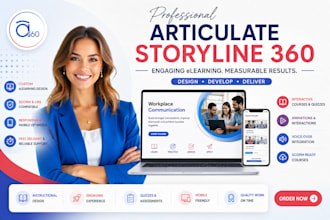 create interactive elearning courses for articulate storyline scorm 360 rise 360