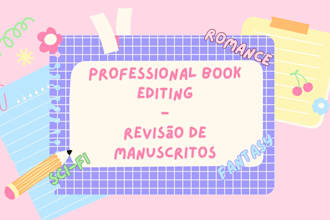 fazer a revisao textual dos seus manuscritos de romance e fantasia