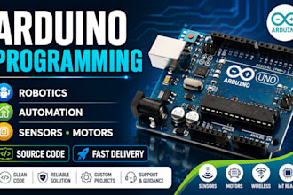 do arduino programming, robotics, sensors and automation projects