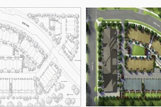 render architectural landscape design site plan master plan and backyard design
