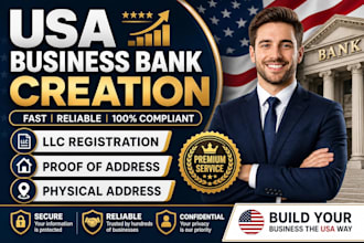 do USA bank creation for US llc owners, USA physical address, proof of address