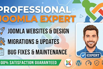fix joomla website design joomla website