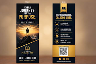 design eye catching bookmark for authors, publishers, bookstores library church