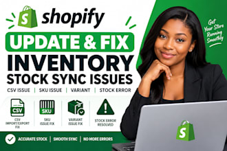 update fix shopify inventory stock sync issues CSV sku issue variant stock error