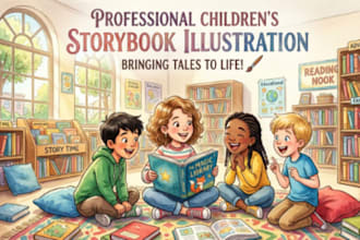 illustrate children storybook illustration