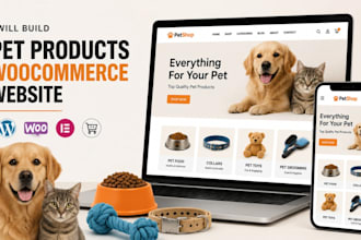 build pet products pet accessories pet food collar pet grooming toy woocommerce