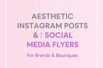 design professional instagram post and fliers