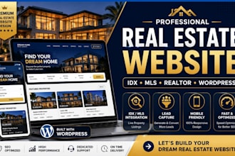 build a real estate wordpress website, idx mls integration for agents and broker