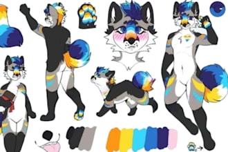 furry ref sheet furry reference sheet fursona reference sheet or oc