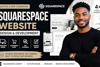 beautiful squarespace website design and redesign sqaurespace website