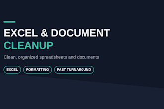 clean up and organize your excel and word documents