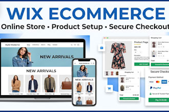 design wix ecommerce website redesign online store and product setup