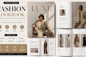 design fashion lookbook line sheet product catalog clothing catalog