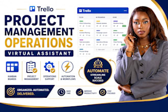 trello project management operations virtual assistant kanban boards automation