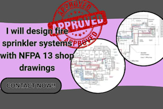 design fire sprinkler systems with nfpa 13 shop drawings