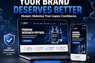 transform your peptide website intoa brand customers believe