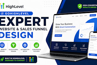 gohighlevel expert for gohighlevel website landing page ghl sales funnel design