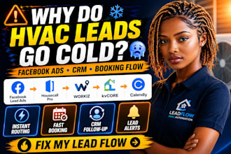 integrate facebook lead ads housecall pro calendly hvac CRM workiz kvcore jobber