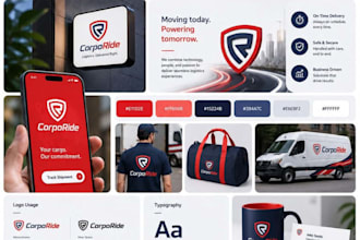 design a complete investor ready saas brand identity system with logo kit