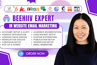 setup beehiiv newsletter design website landing page beehiiv ai newsletter