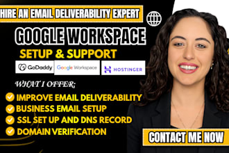 set up google workspace business email and verify domain